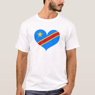 I Liebe der Flagge der Demokratischen Republik Kon T-Shirt