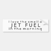 I Liebe der Geruch des Turbinentreibstoffs am Autoaufkleber (Vorne)