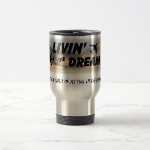 I Liebe der Geruch des Turbinentreibstoffs Reisebecher