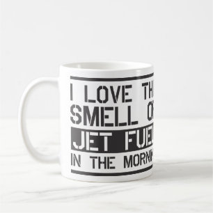 i Liebe der Geruch von Jetfuel am Morgen Kaffeetasse