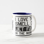 i Liebe der Geruch von Jetfuel am Morgen Zweifarbige Tasse (VorderseiteRechts)