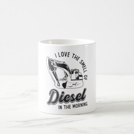 I Liebe der geruchenden Baggerbauer Kaffeetasse (Mittel)
