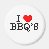 I Liebe der GRILLEN ( Lebensmittel ) Magnet (Vorne)