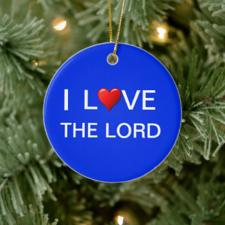 I LIEBE DER HERR KERAMIK ORNAMENT