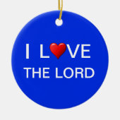 I LIEBE DER HERR KERAMIK ORNAMENT (Vorne)