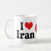 I Liebe der Iran Kaffeetasse (Links)