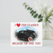 I Liebe der Klassiker 2 Postkarte (Stehend Vorderseite)