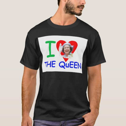 I Liebe der Königin - Königin Elisabeth II T-Shirt (Vorderseite)