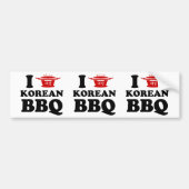 I Liebe der koreanischen GRILLEN (고 기 이) Autoaufkleber (Vorne)