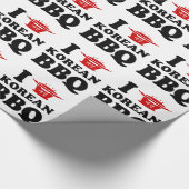 I Liebe der koreanischen GRILLEN (고 기 이) Geschenkpapier (Ecke)