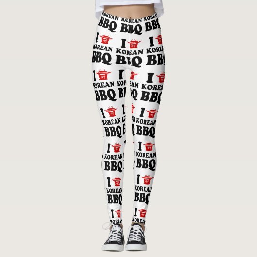 I Liebe der koreanischen GRILLEN (고 기 이) Leggings (Vorderseite)