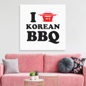 I Liebe der koreanischen GRILLEN (고 기 이) Leinwanddruck (Insitu (Wohnzimmer))