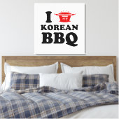 I Liebe der koreanischen GRILLEN (고 기 이) Leinwanddruck (Insitu (Schlafzimmer))