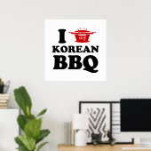 I Liebe der koreanischen GRILLEN (고 기 이) Poster (Heimbüro)