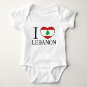 I Liebe der Libanon Baby Strampler (Vorderseite)