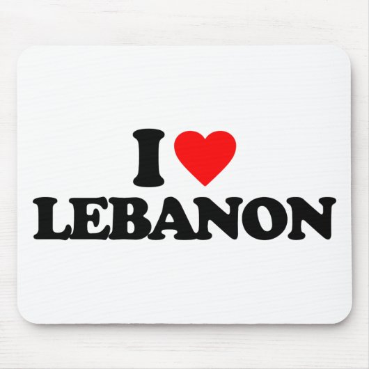 I LIEBE DER LIBANON MOUSEPAD (Vorne)