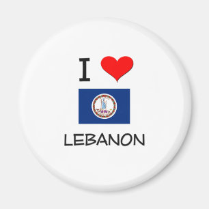 I Liebe der Libanon Virginia Magnet