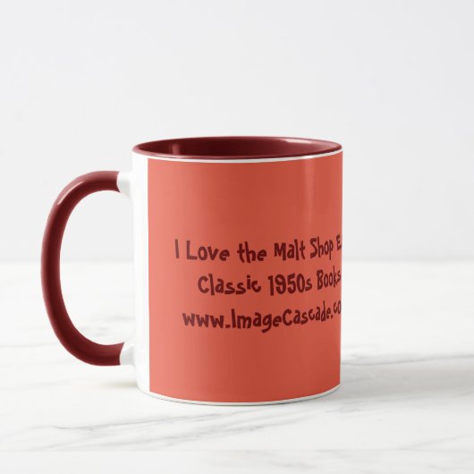 I Liebe der Malt Shop Era Tasse (Links)