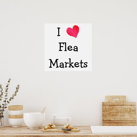 I Liebe der Märkte für Fischereifahrzeuge Poster (Küche)