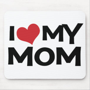 I Liebe der mein Tag der Mama-Mutter Mousepad