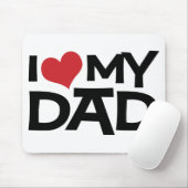 I Liebe der mein Vatertag Vater-Mousepad Mousepad (Mit Mouse)