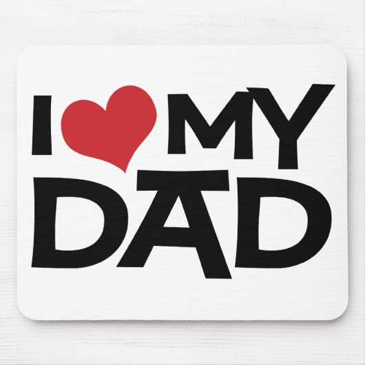 I Liebe der mein Vatertag Vater-Mousepad Mousepad (Vorne)
