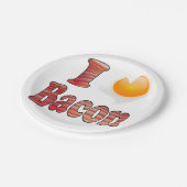 I Liebe der Papierplatte Pappteller (Schrägansicht)