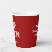 I Liebe der Papierstadien Pappbecher (Links)