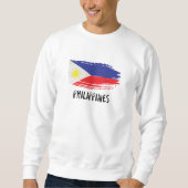 I Liebe der Philippinen mit Fahne Sweatshirt (Vorderseite)