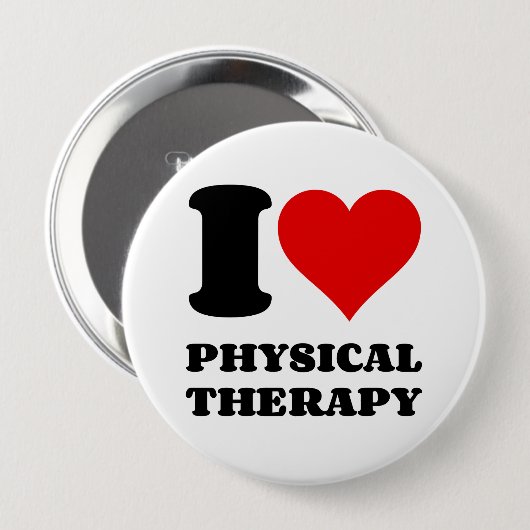 I LIEBE DER PHYSISCHEN THERAPIE BUTTON (Vorne & Hinten)