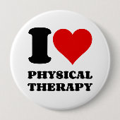 I LIEBE DER PHYSISCHEN THERAPIE BUTTON (Vorderseite)