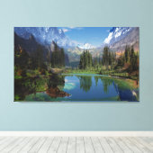 I. Liebe der Rocky Mountains Canvas Prints Leinwanddruck (Insitu (Holzboden))