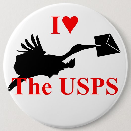 I Liebe der Schaltfläche Postamt Button (Vorderseite)