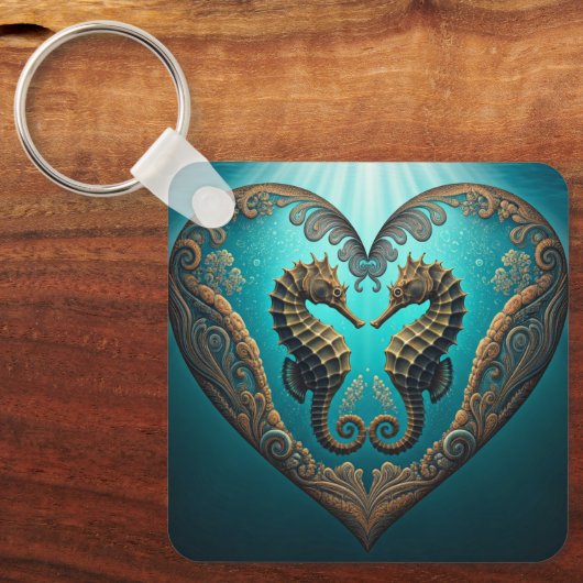 I Liebe der Schlüsselkette des Ozeans Schlüsselanhänger (Vorderseite)