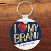 I Liebe der Schlüsselkette meiner Marke Schlüsselanhänger (Vorderseite)
