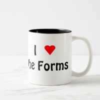 I Liebe der Schwarzen 2-Tönigen Tasse Formulare (v