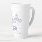 I Liebe der See Whimsical Nautical Personalisiert Milchtasse (Rechte Ecke)