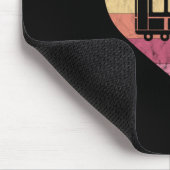 I Liebe der Straßenbahn und Straßenbahnen Mousepad (Ecke)