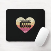 I Liebe der Straßenbahn und Straßenbahnen Mousepad (Mit Mouse)