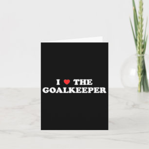 I Liebe: Der Torhüter des Fußball-Hockeysports Go Karte