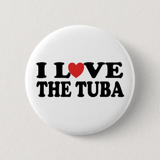 I Liebe der Tuba Button (Vorderseite)