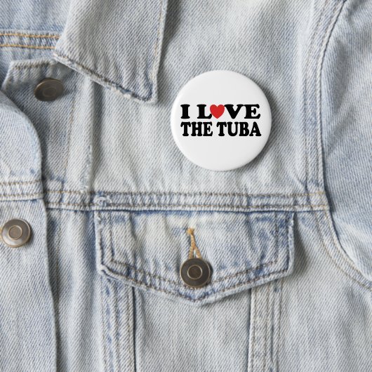 I Liebe der Tuba Button (Beispiel)