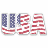 I Liebe der USA Aufkleber (Vorderseite)