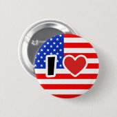 I Liebe der USA Button (Vorne & Hinten)