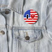 I Liebe der USA Button (Beispiel)