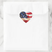 I Liebe der USA Herz-Aufkleber (Tasche)