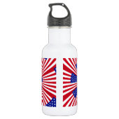 I Liebe der Vereinigten Staaten Trinkflasche (Rückseite)