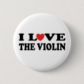 I Liebe der Violinen-Knopf Button (Vorderseite)