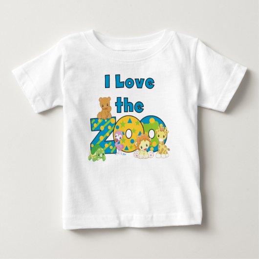I Liebe der Zoo Baby T-shirt (Vorderseite)