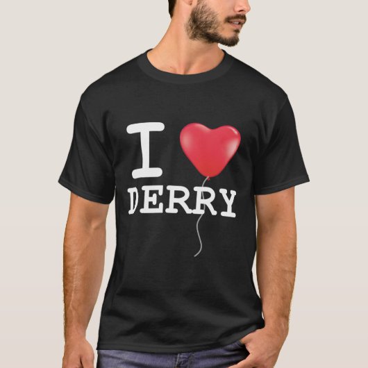 I Liebe Derry Red Balloon Float Zu Horror Hallowee T-Shirt (Vorderseite)